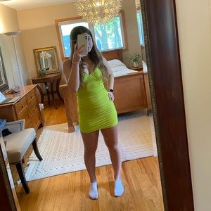 OH POLLY NEON DRESS XS